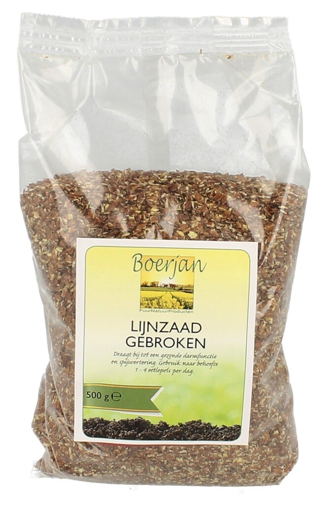 Boerjan Lijnzaad Gebroken (500 gr)
