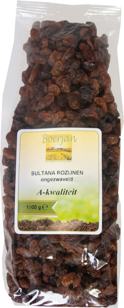 Boerjan Sultana Rozijnen Ongezwaveld (1000 gr)