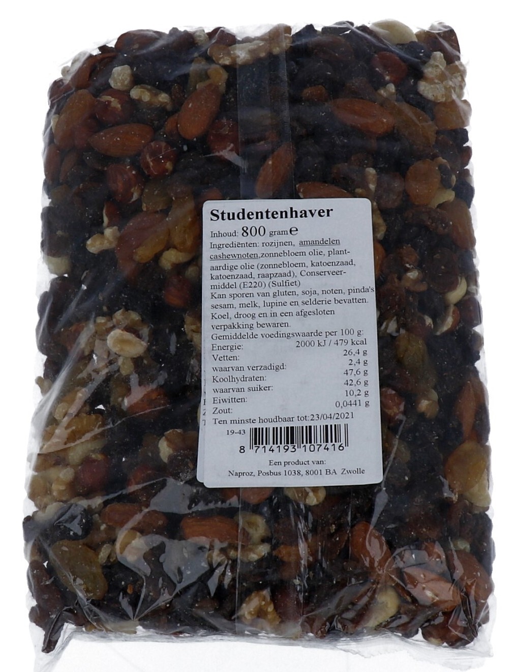Boerjan Studentenhaver (800 gr)