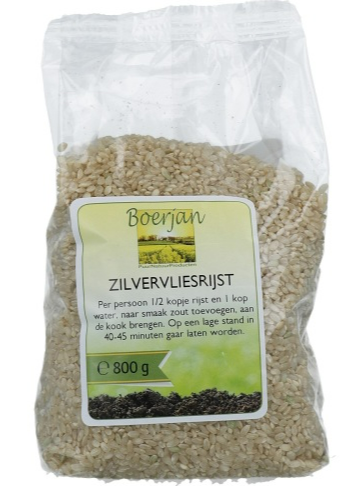 Boerjan Zilvervliesrijst (800 gr)