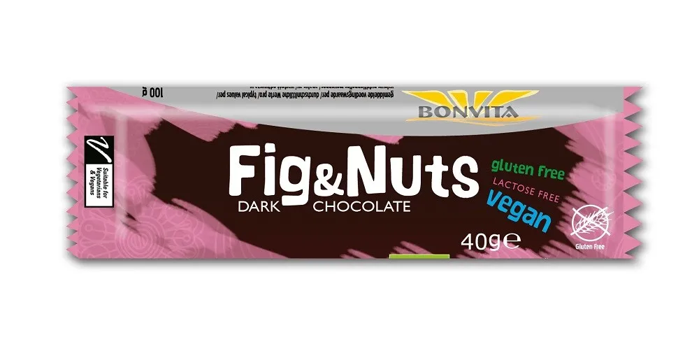Bonvita Fig & Nuts Dark Chocolate Bar (40 gr)