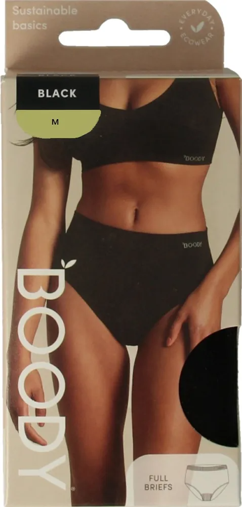 Boody Full Brief Taille Slip Zwart M (1 stuk)