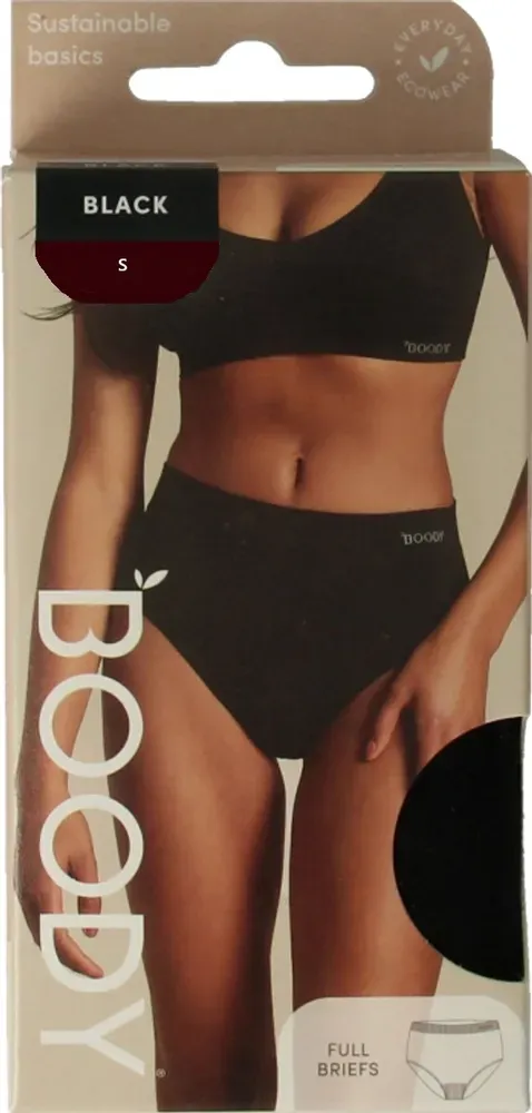 Boody Full Brief Taille Slip Zwart S (1 stuk)