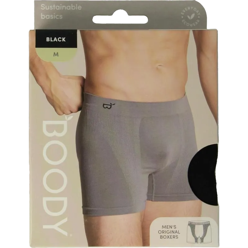 Boody Herenboxer Zwart M (1 stuk)