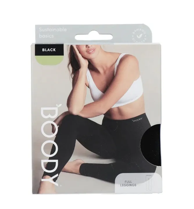Boody Leggings Enkel Zwart L (1 stuk)