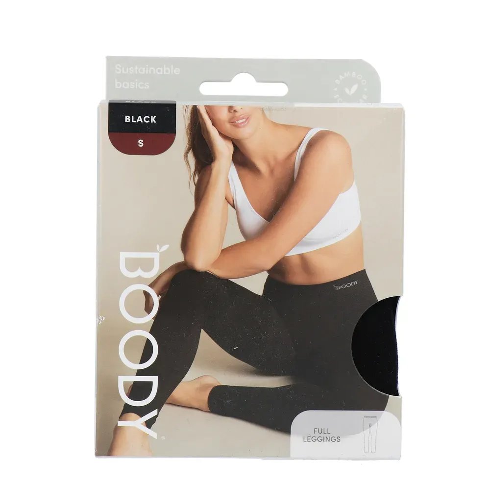 Boody Leggings Enkel Zwart S (1 stuk)