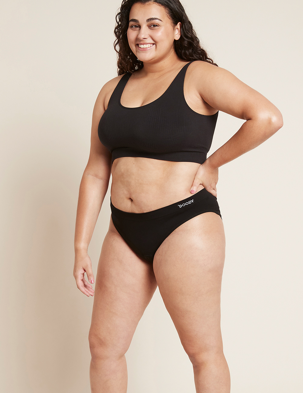 Boody Menstruatieondergoed Bikinislip Zwart Normaal/hevig Maat S (1 stuk) - image 4