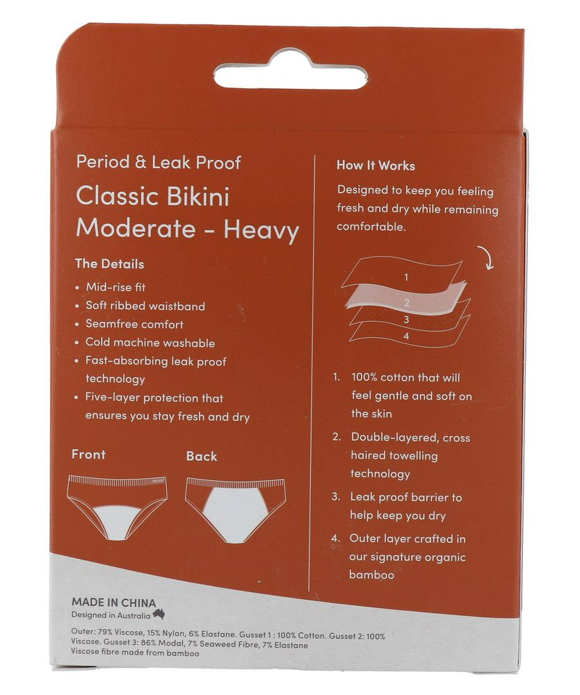 Boody Menstruatieondergoed Bikinislip Zwart Normaal/hevig Maat XL (1 stuk) - image 6