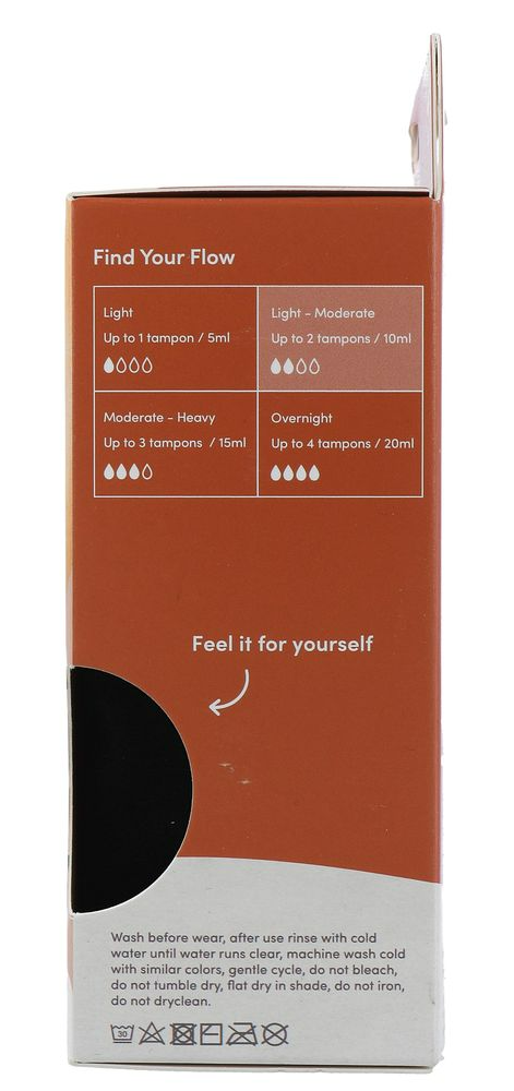 Boody Menstruatieondergoed Bikinislip Zwart Licht / Normaal Maat M (1 stuk) - image 7