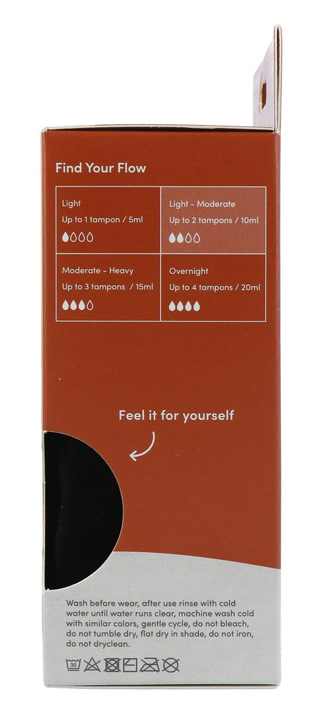 Boody Menstruatieondergoed Bikinislip Zwart Licht / Normaal Maat S (1 stuk) - image 8