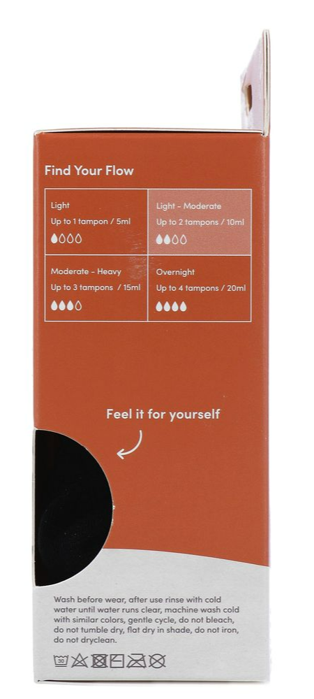 Boody Menstruatieondergoed Bikinislip Zwart Licht / Normaal Maat XL (1 stuk) - image 8