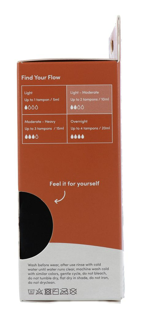 Boody Menstruatieondergoed Bikinislip Zwart Licht / Normaal Maat Xs (1 stuk) - image 8