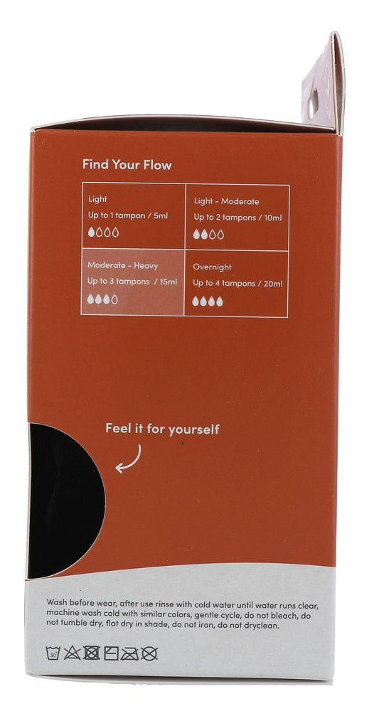 Boody Menstruatieondergoed Tailleslip Zwart Normaal/hevig Maat S (1 stuk) - image 7