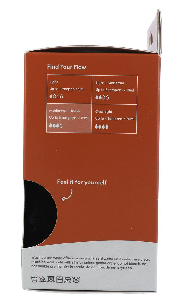 Boody Menstruatieondergoed Tailleslip Zwart Normaal/hevig Maat Xs (1 stuk) - image 8