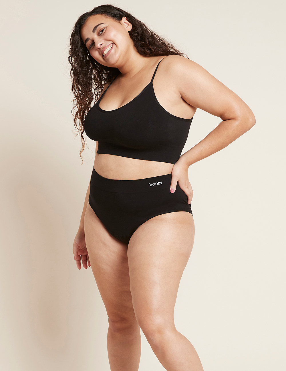 Boody Menstruatieondergoed Tailleslip Zwart Licht/normaal Maat L (1 stuk)