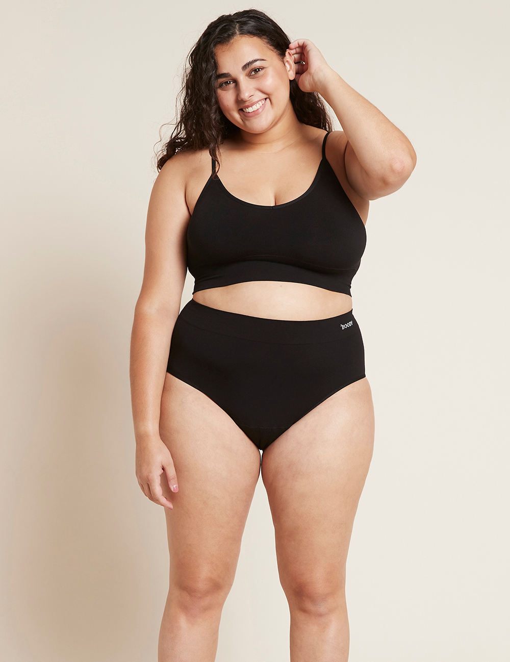 Boody Menstruatieondergoed Tailleslip Zwart Licht/normaal Maat M (1 stuk) - image 2