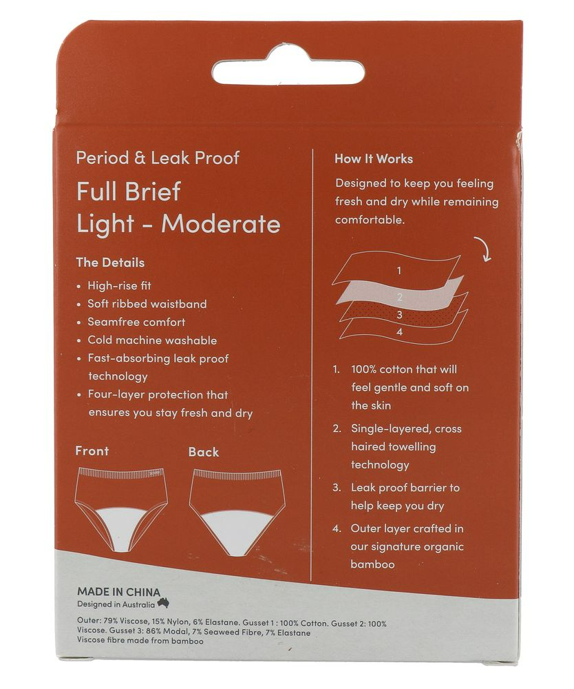 Boody Menstruatieondergoed Tailleslip Zwart Licht/normaal Maat M (1 stuk) - image 6