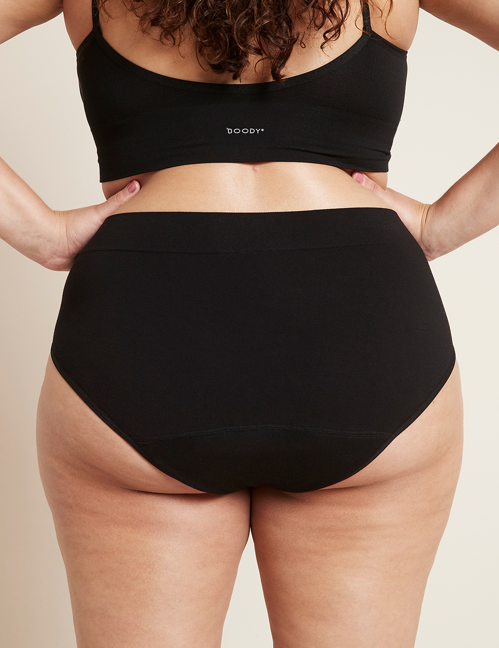 Boody Menstruatieondergoed Tailleslip Zwart Licht/normaal Maat S (1 stuk) - image 5