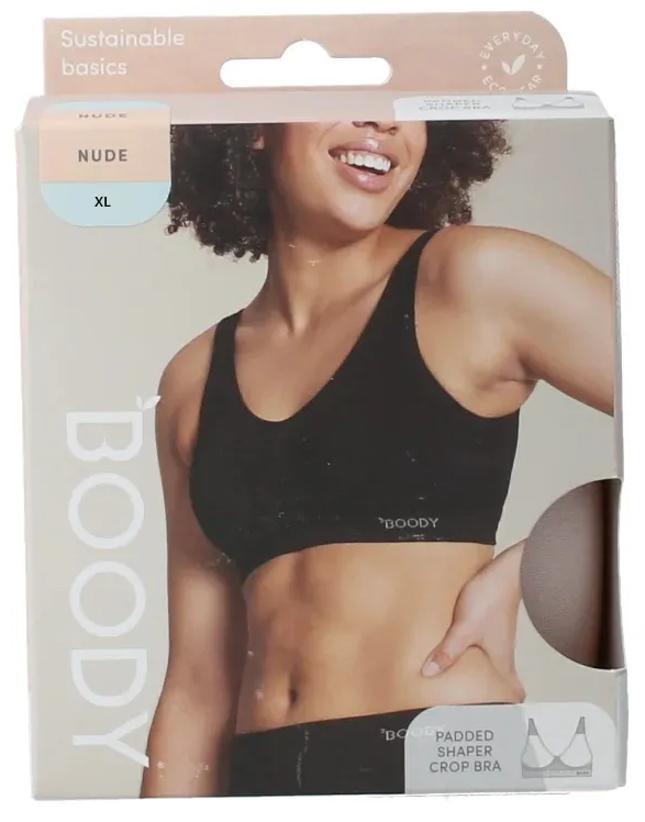 Boody Padded Shaper Crop Bra Nude XL (1 stuk)