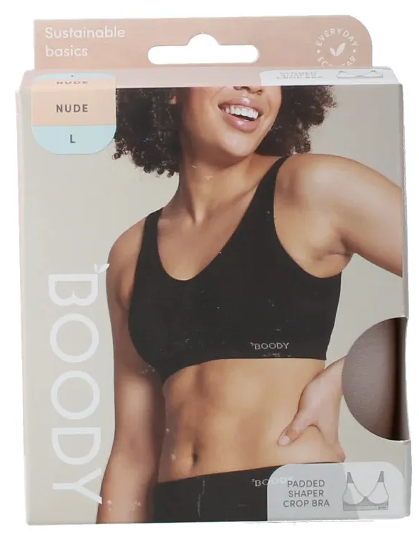 Boody Padded Shaper Crop Bra Nude L (1 stuk)