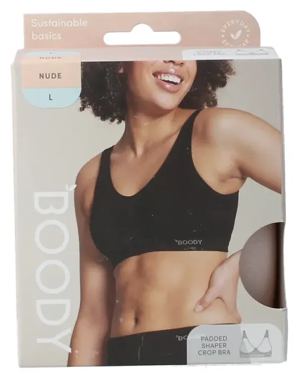 Boody Padded Shaper Crop Bra Nude L (1 stuk)