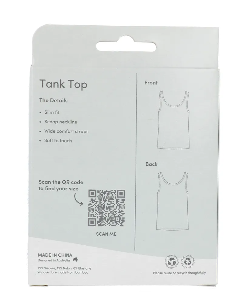 Boody Tank Top Wit S (1 stuk)