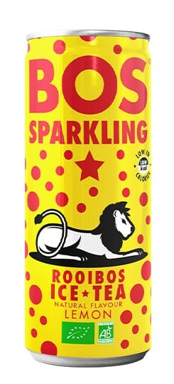 Bos Rooibos Ice Tea Sparkling Lemon Blikje (250 ml)