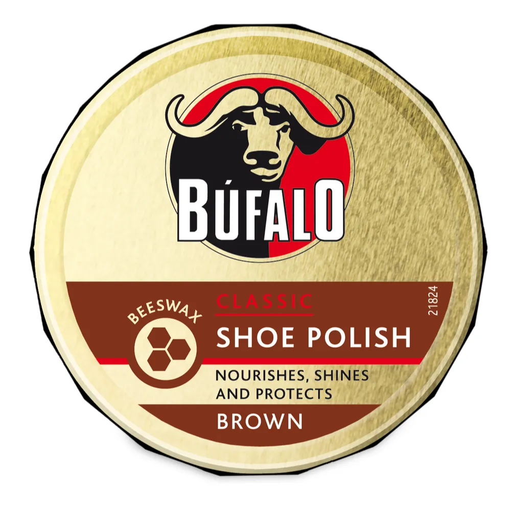 Bufalo Classic Shoe Polish Brown (75 ml)