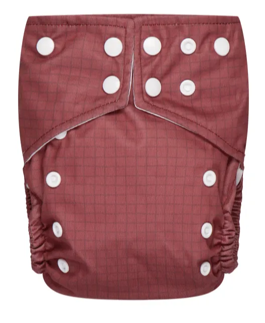 Bumbuns Easy Herbruikbare Luier Tiles Mahogany Drukknopen (1 stuk)