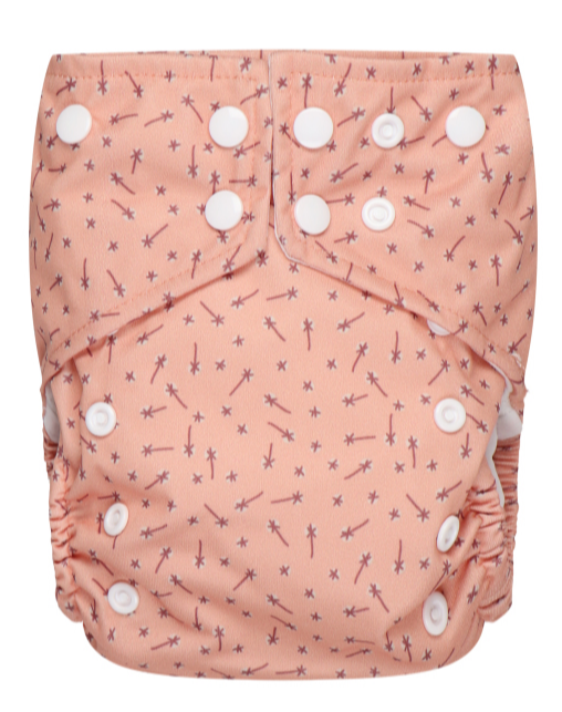Bumbuns Easy Herbruikbare Luier Dandelion Apricot Drukknopen (1 stuk)