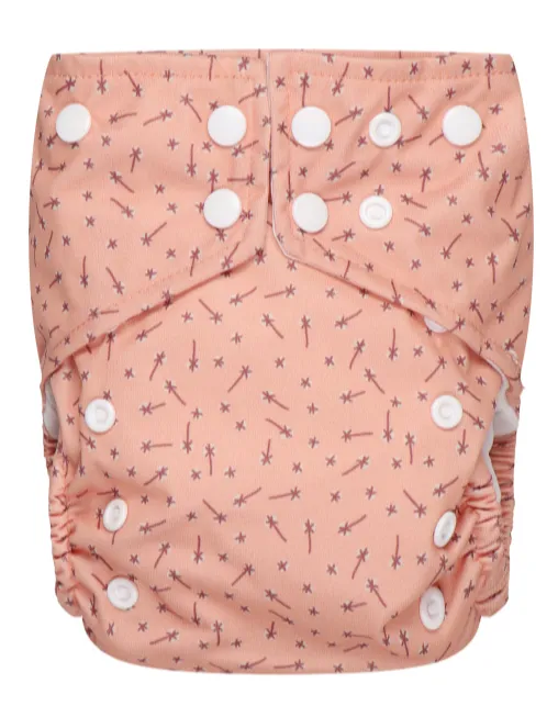 Bumbuns Easy Herbruikbare Luier Dandelion Apricot Drukknopen (1 stuk)
