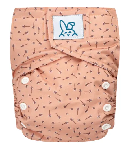 Bumbuns Easy Herbruikbare Luier Dandelion Apricot Klittenband (1 stuk)