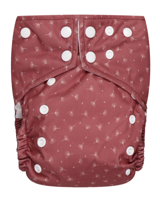 Bumbuns Easy Herbruikbare Luier Blossom Mahogany Drukknopen (1 stuk)
