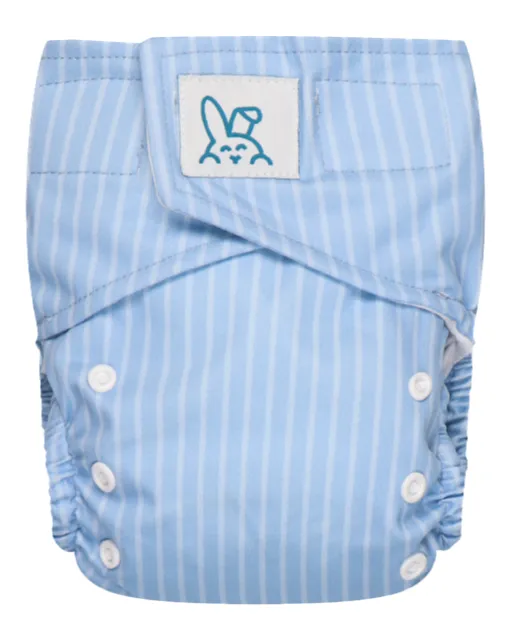Bumbuns Easy Herbruikbare Luier Stripes Blue Sky Klittenband (1 stuk)