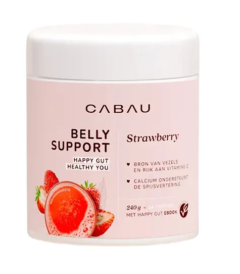Cabau Belly Support Strawberry Poeder (240 gr)