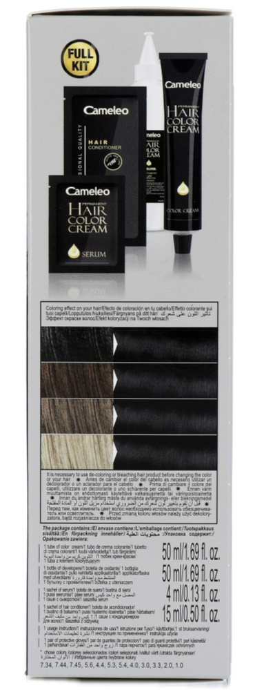 Cameleo Hair Color Cream 1.0 Black (1 stuk) - image 3