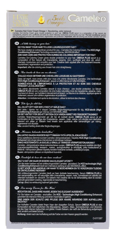 Cameleo Hair Color Cream 100 De-coloring (1 stuk)