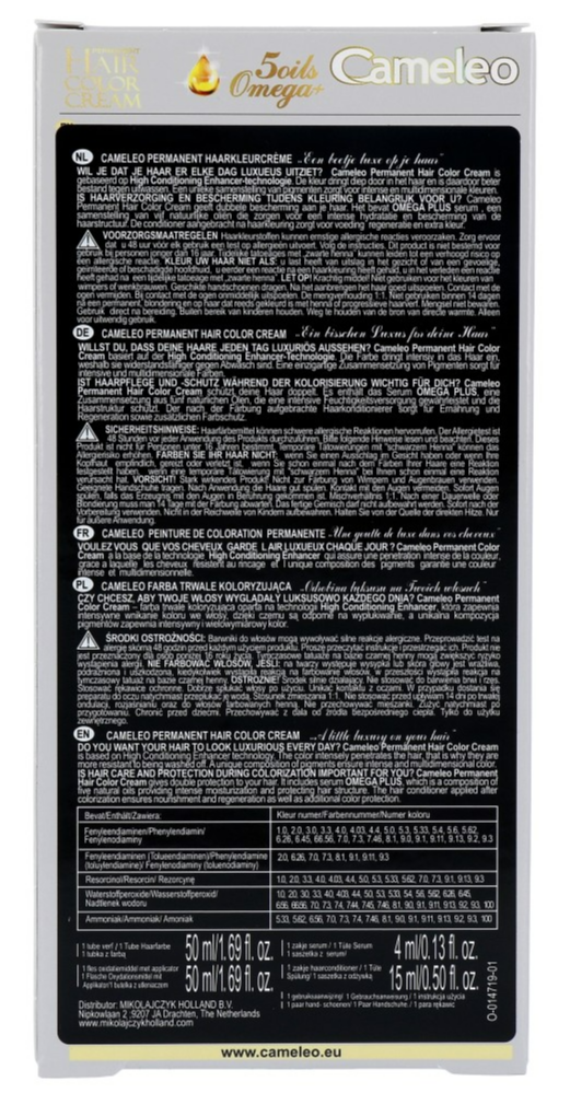 Cameleo Hair Color Cream 3.3 Dark Chocolat Brown (1 stuk)