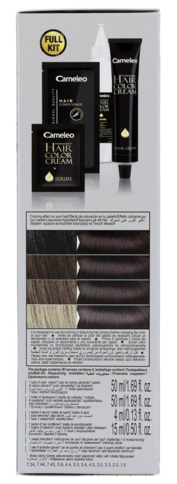 Cameleo Hair Color Cream 3.3 Dark Chocolat Brown (1 stuk) - image 3