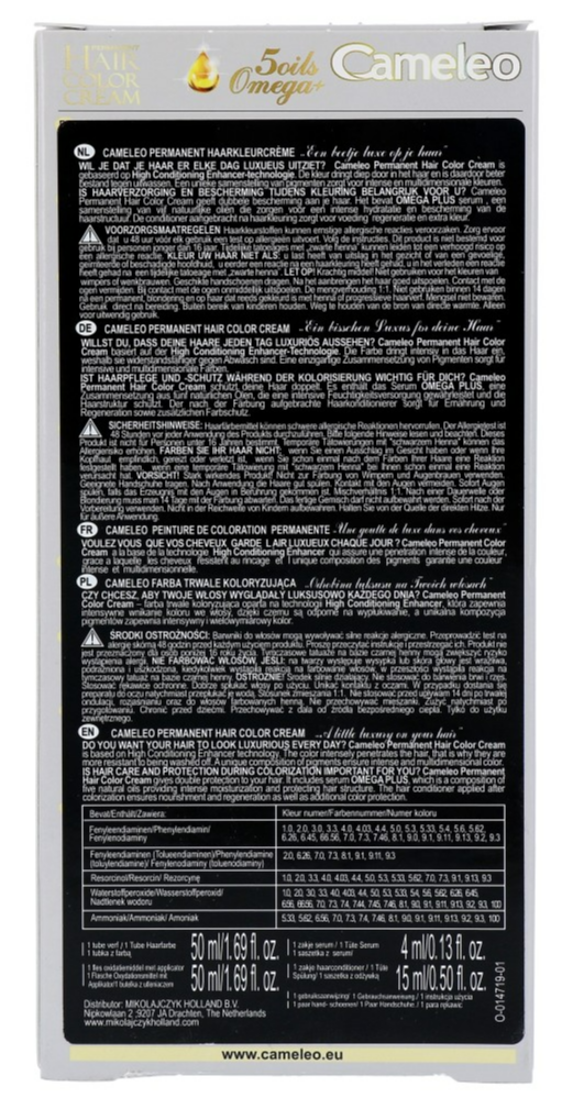 Cameleo Hair Color Cream 5.3 Light Golden Brown (1 stuk)