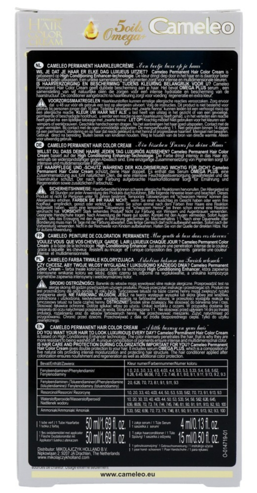 Cameleo Hair Color Cream 9.0 Natural Blond (1 stuk)