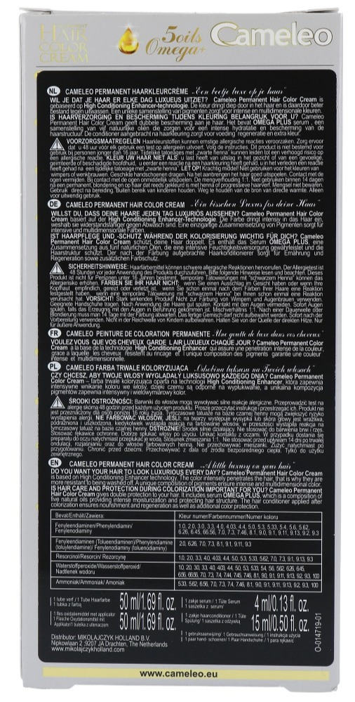 Cameleo Hair Color Cream 9.11 Frozen Blond (1 stuk)