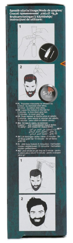 Cameleo Men Hair Color Cream 1.0 Black (1 stuk) - image 2