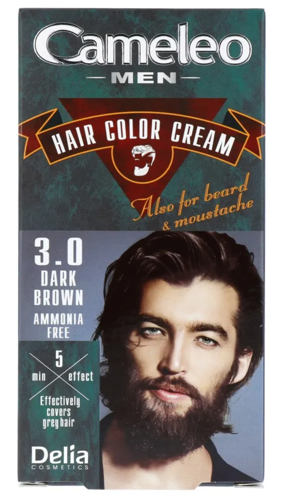 Cameleo Men Hair Color Cream 3.0 Dark Brown (1 stuk)