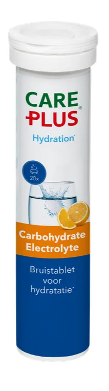 Care Plus Carbohydrate Electrolyte Bruistablet Orange (20 stuks)