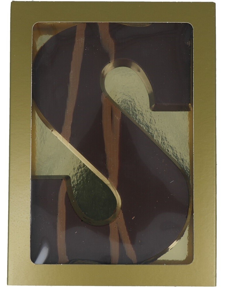 Caringe Sint Letter S Puur XL (200 gr)