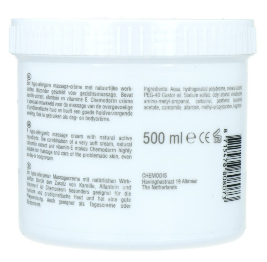 Chemoderm Massage Crème (500 ml)