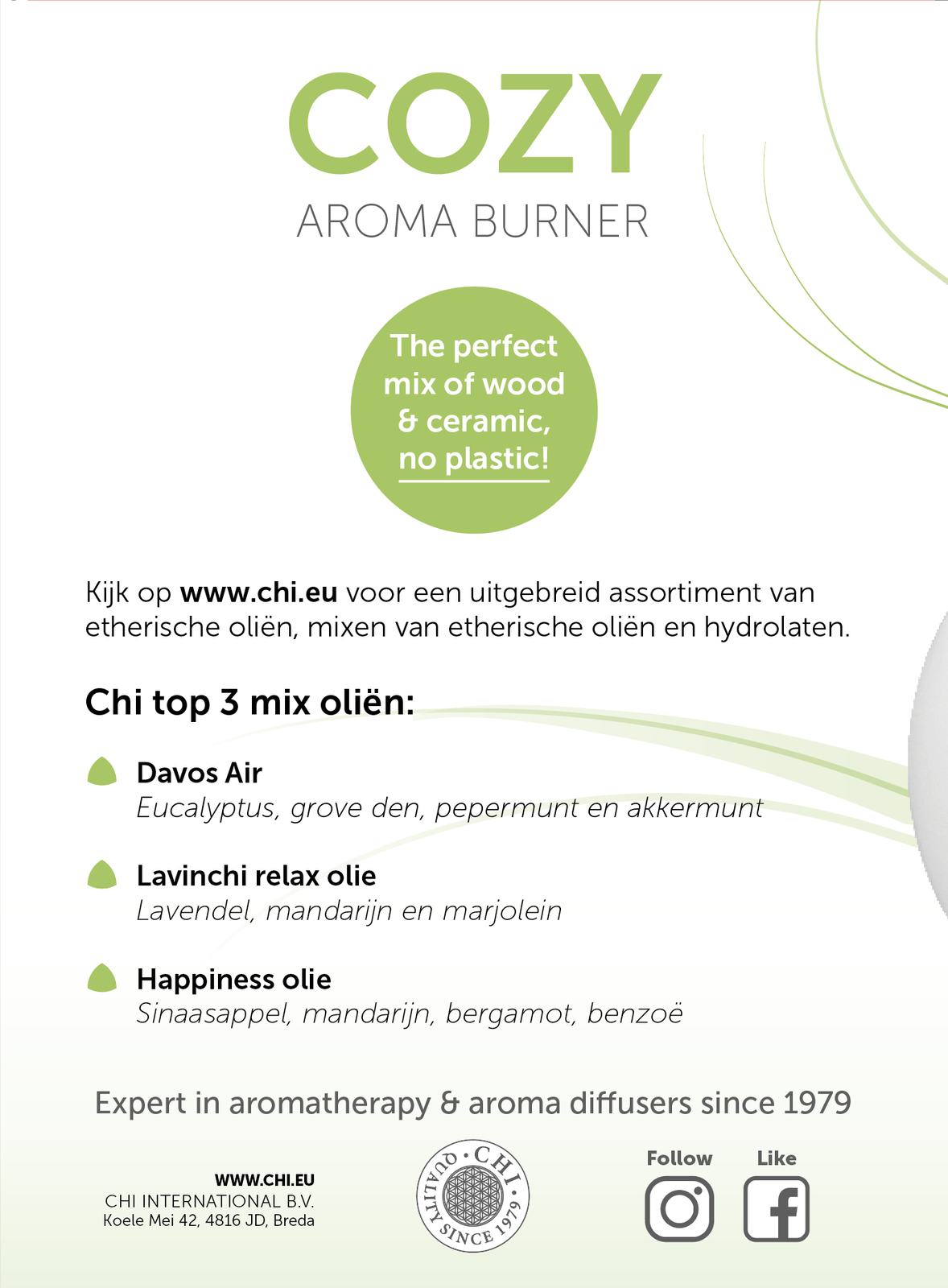 Chi Natural Life Cozy Aroma Burner (1 stuk) - image 2