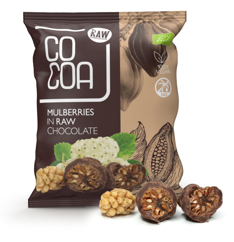 Cocoa Chocolade Moerbeien (70 gr)