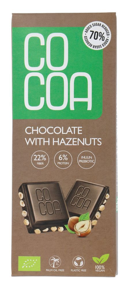 Cocoa Chocolate Hazelnuts Reep (40 gr)
